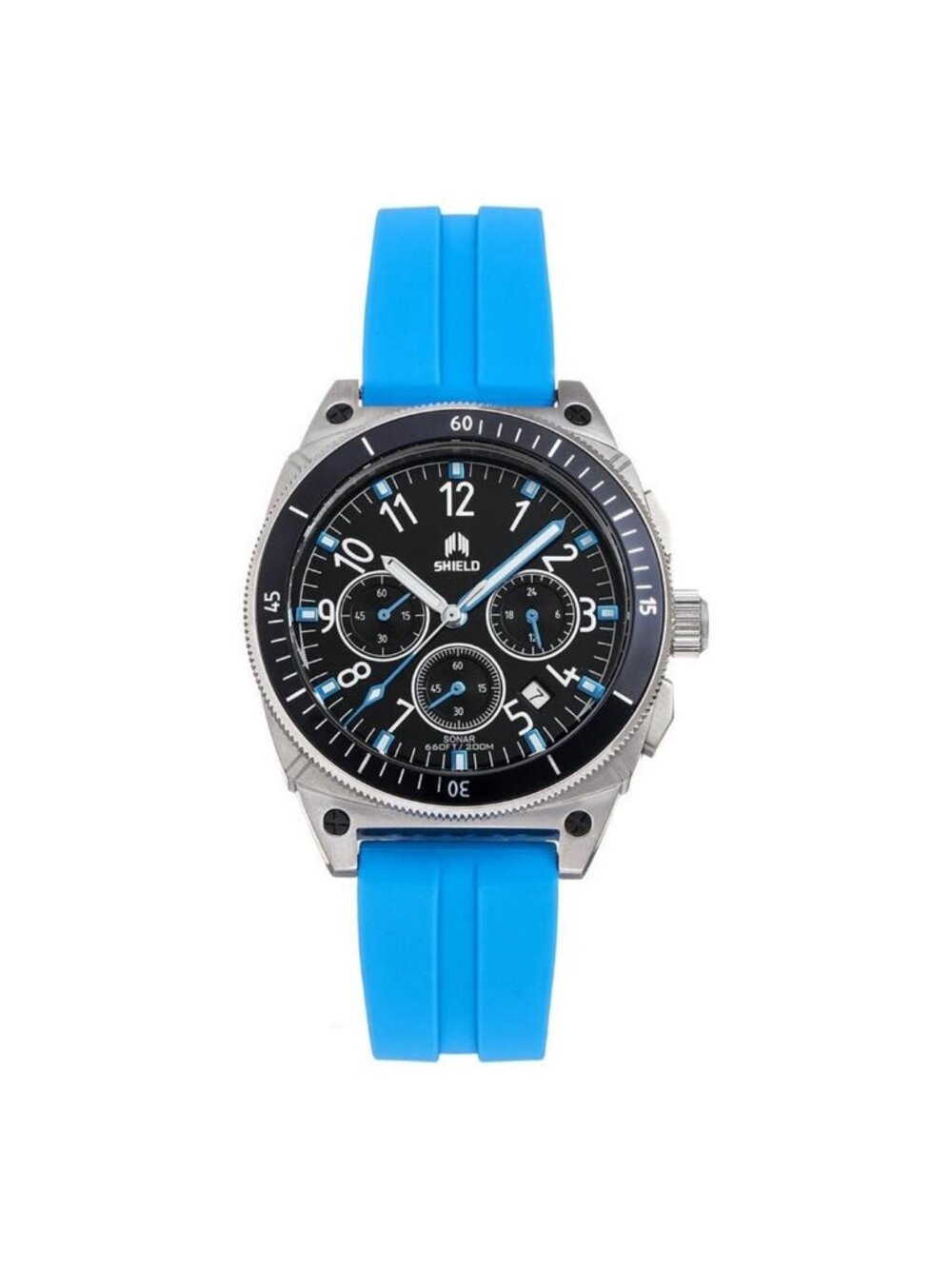 NWT Shield Sonar Black Dial Men's Watch